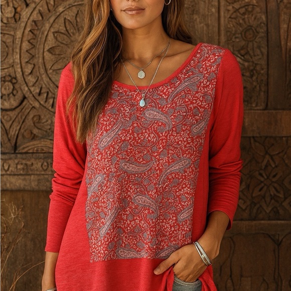 Lucky Brand Tops - Lucky brand flowy boho top ❤️